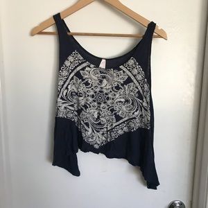 Navy Blue Tank w/ Design